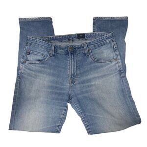 Adriano Goldschmied AG Denim Jeans 34x34 (34x32) Medium Blue Mens Stretch Cotton